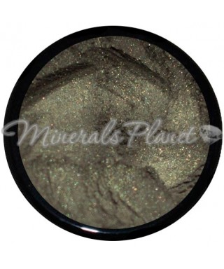 Минеральные тени Soft shimmer green lucy minerals  - фото, свотчи